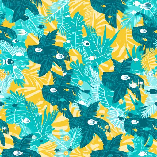 The Coral Jungle pattern