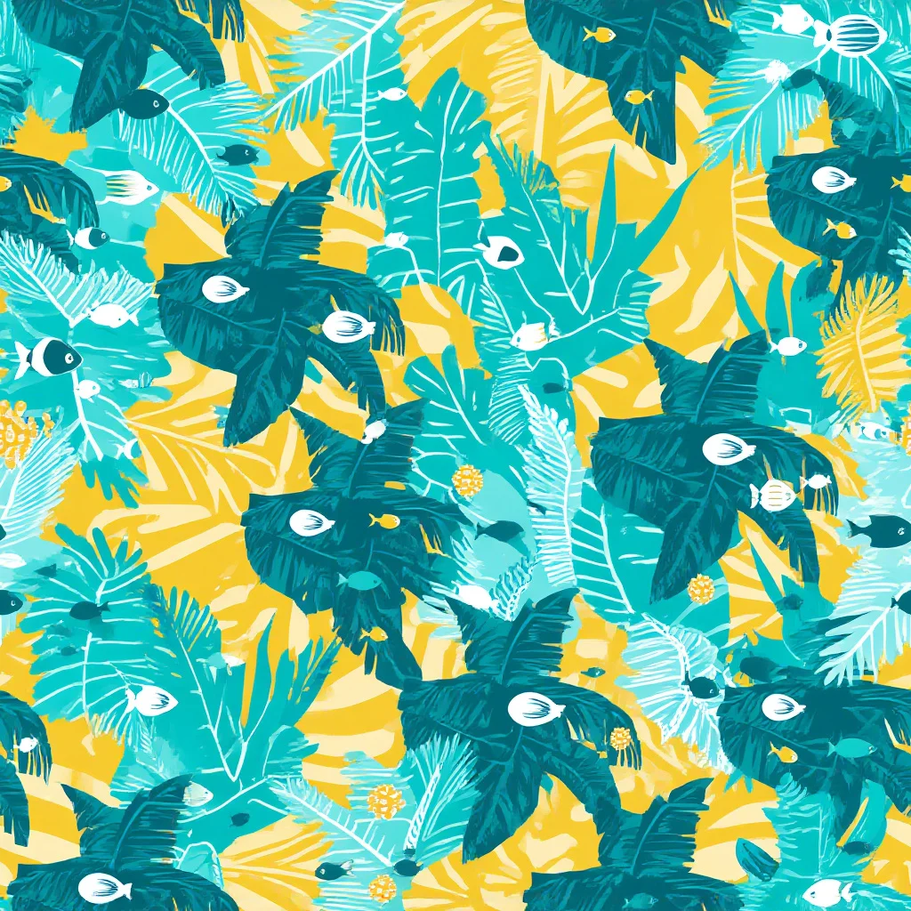 The Coral Jungle pattern