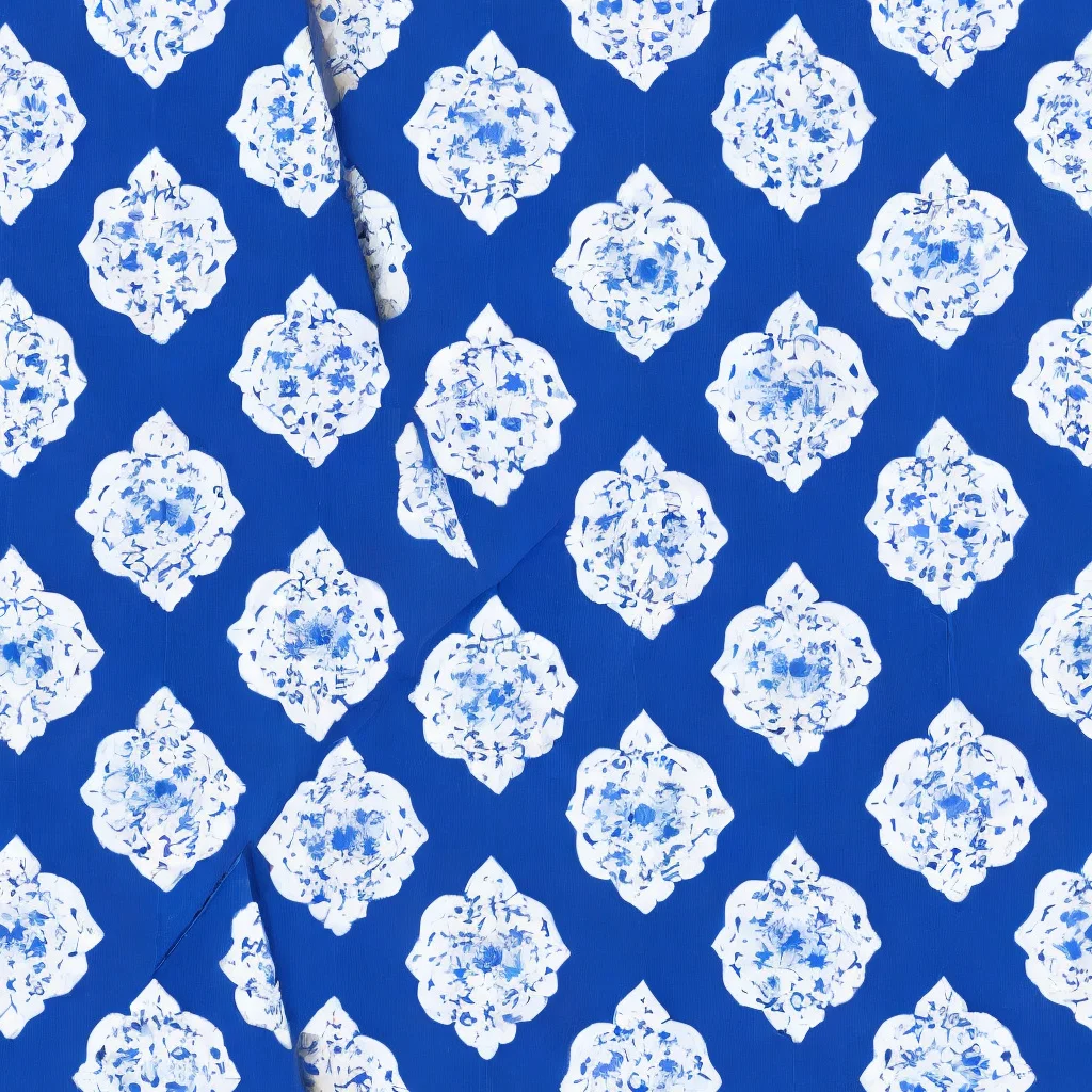 The Blue Porcelain Bloom pattern