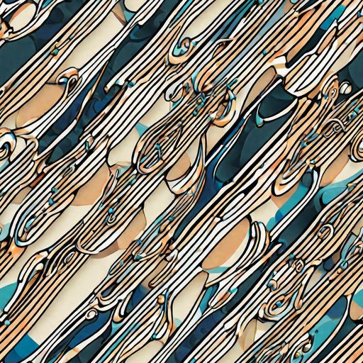 The Cobalt Ribbons pattern
