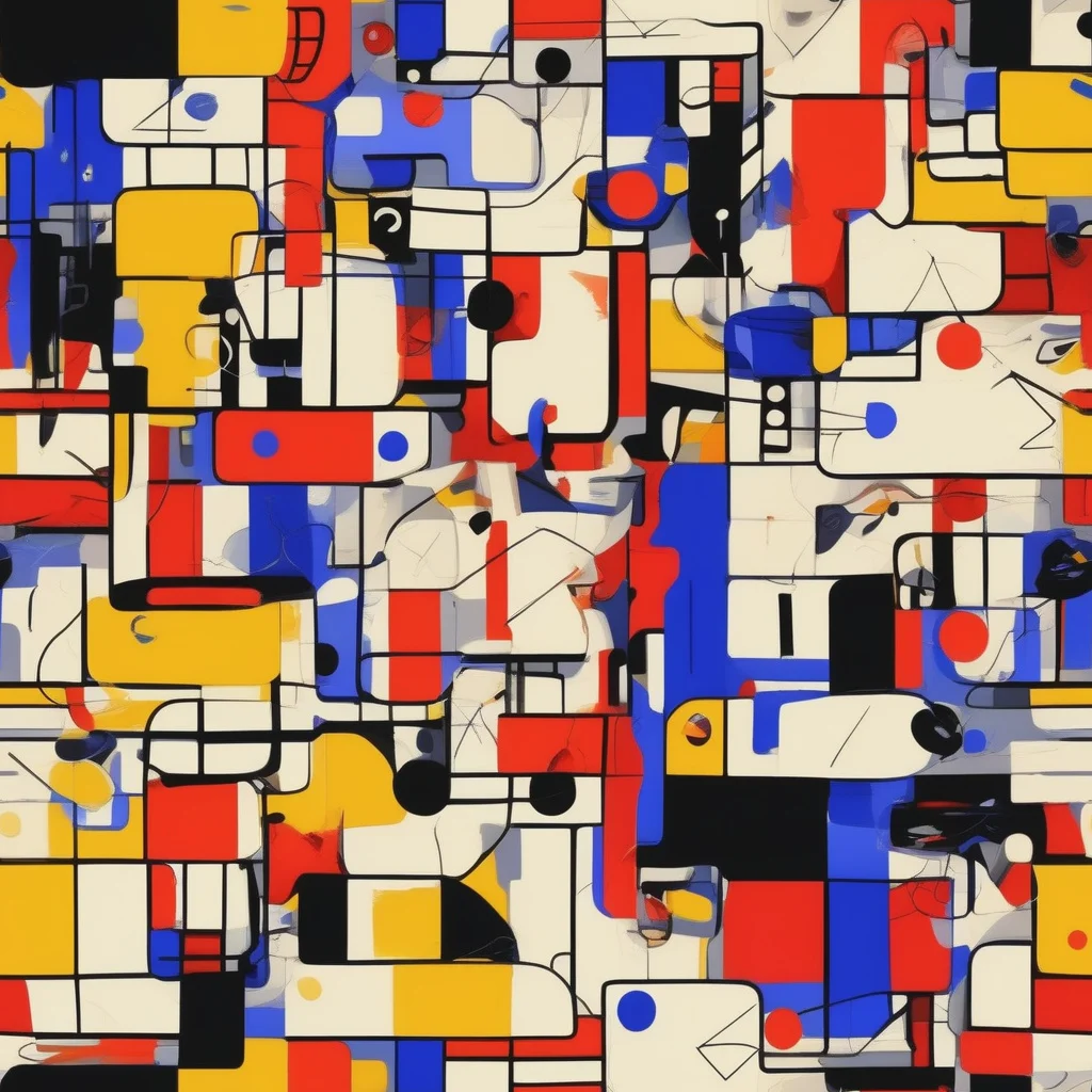 The Cobalt Bauhaus pattern