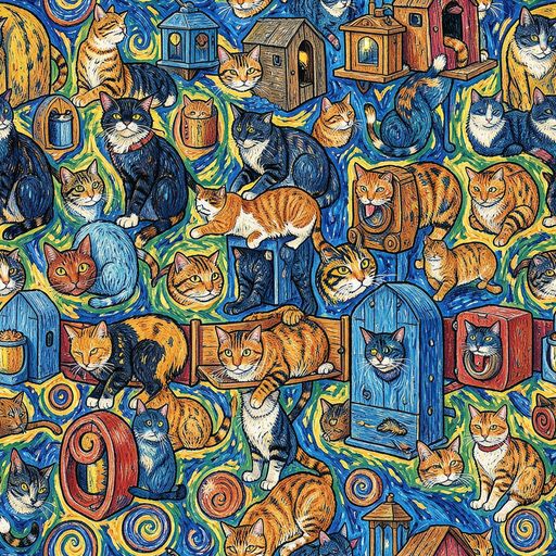 The Midnight Meow pattern