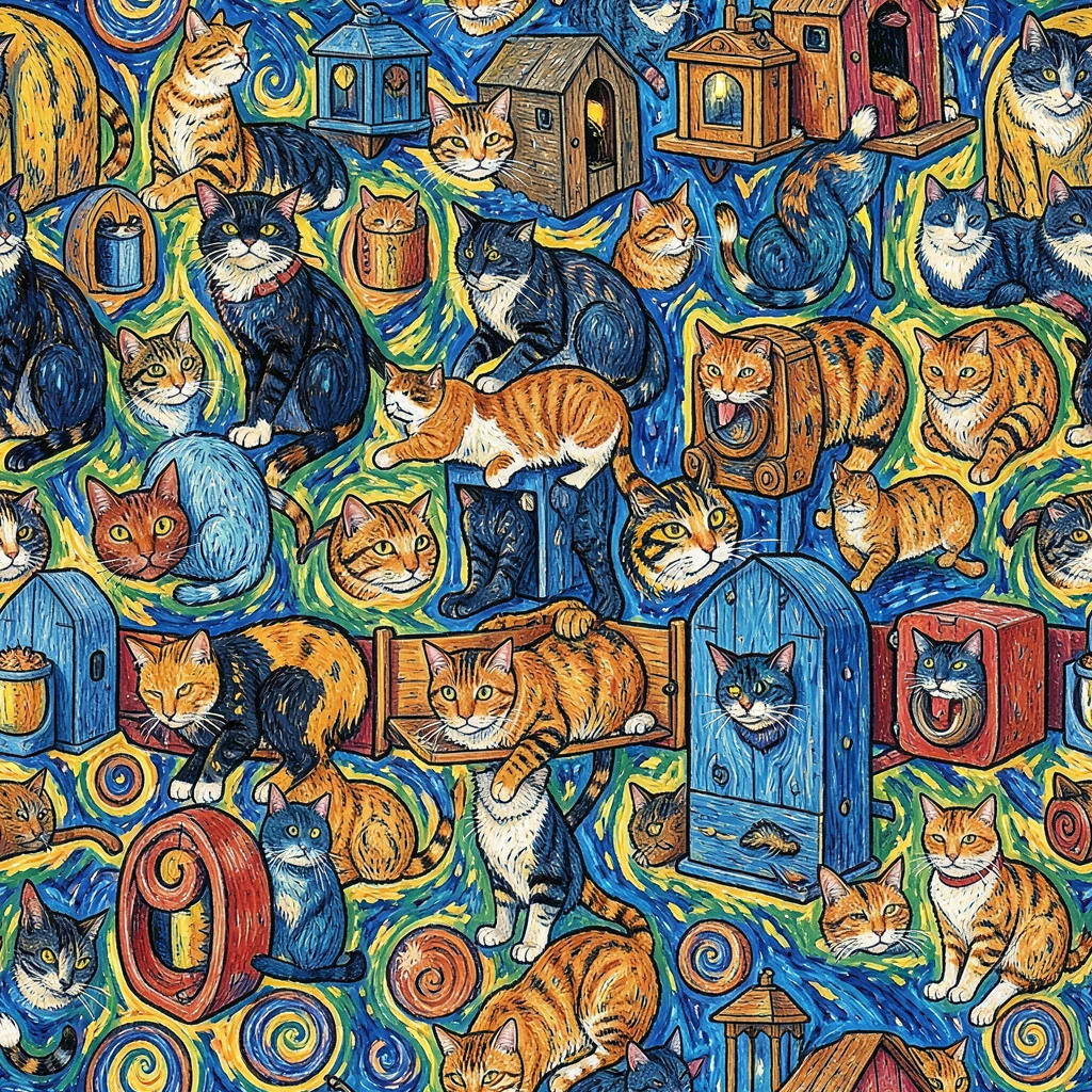 The Midnight Meow pattern