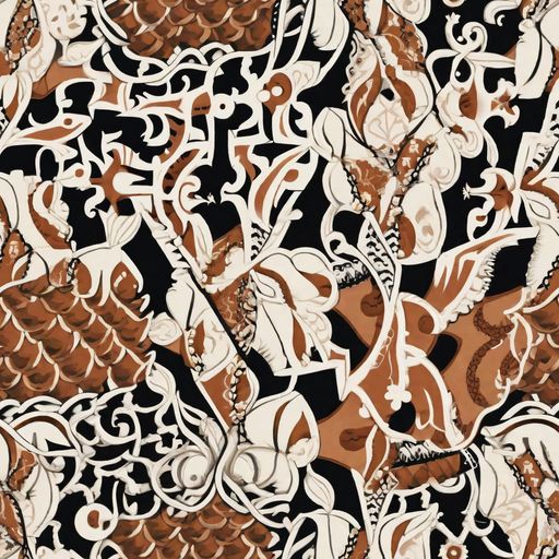 The Sepia Baroque pattern