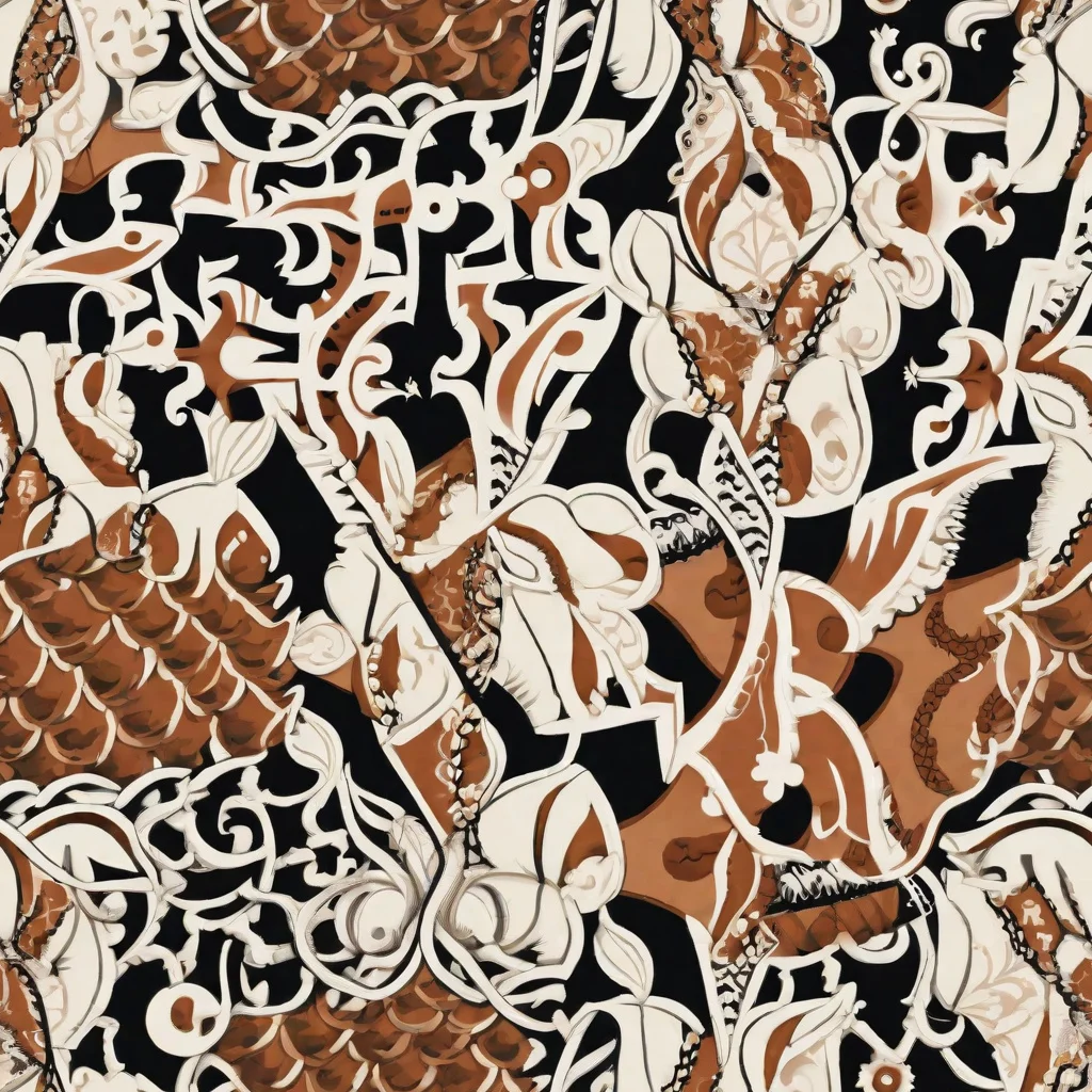 The Sepia Baroque pattern