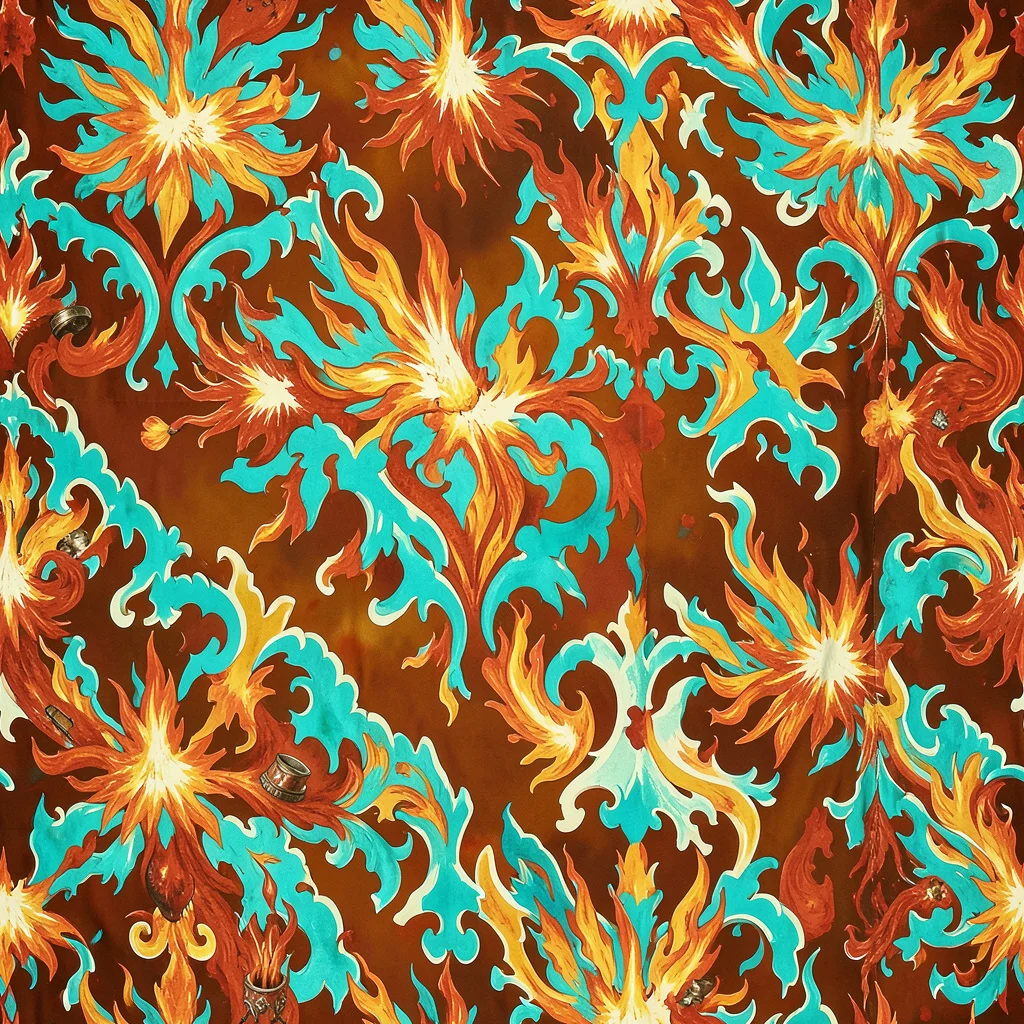 The Ember Rococo pattern