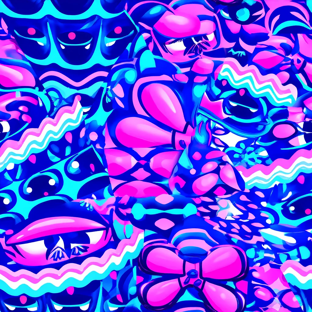 The Electric Candy Riot pattern