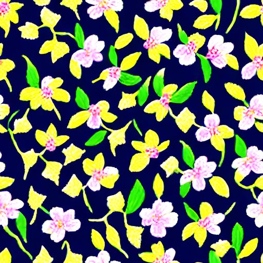 The Navy Blossom pattern