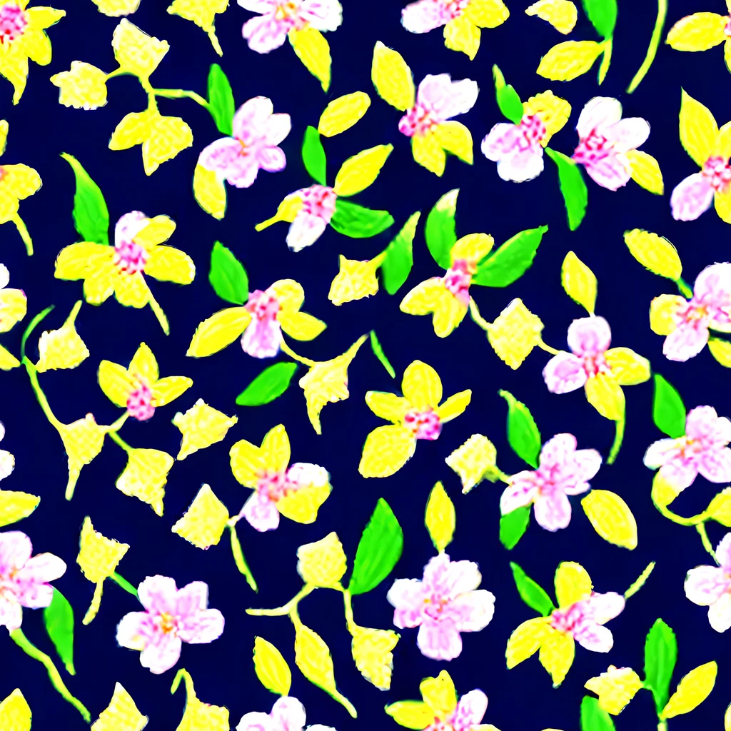 The Navy Blossom pattern