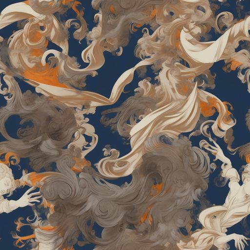 The Midnight Rococo pattern