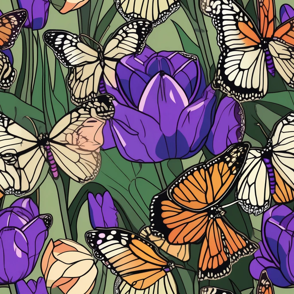 The Monarch Iris pattern
