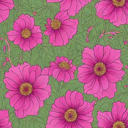 The Fuchsia Garden pattern