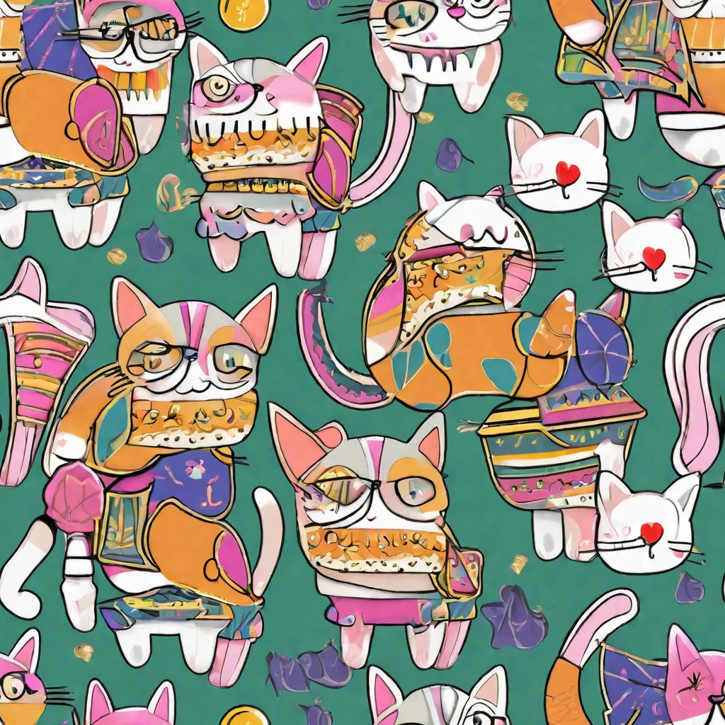 The Neon Catwalk pattern