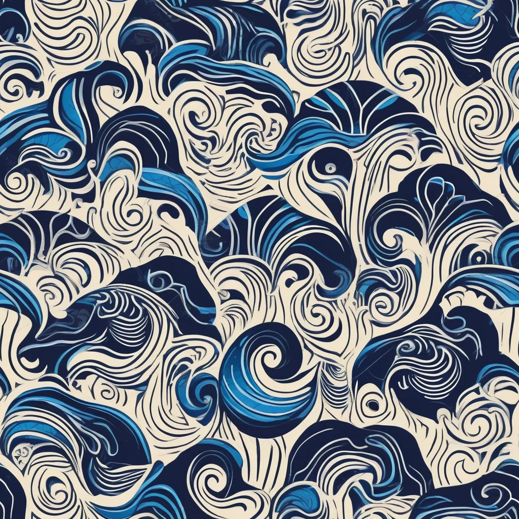 The Indigo Tidal Bloom pattern