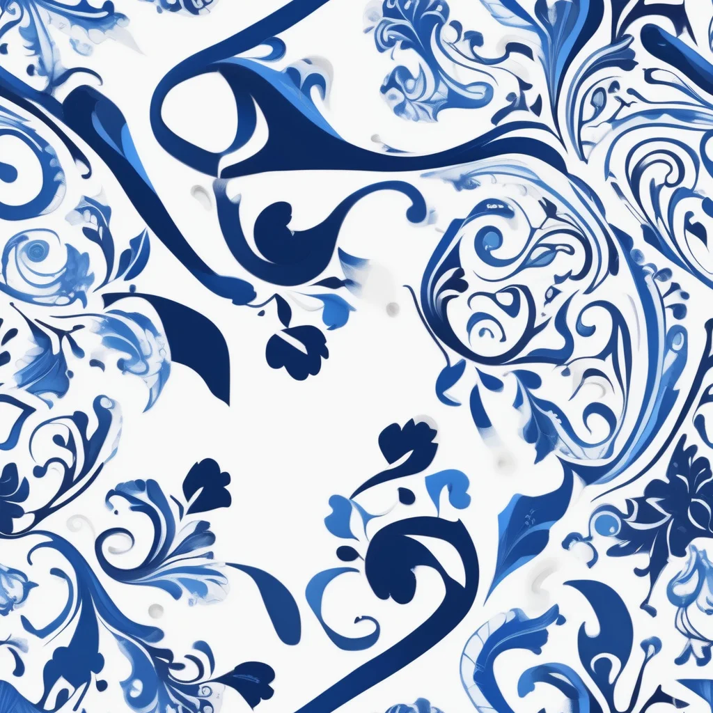 The Blue Porcelain Dance pattern