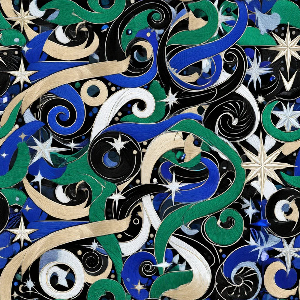 The Starfall Baroque pattern