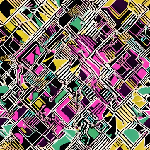 The Neon Maze pattern