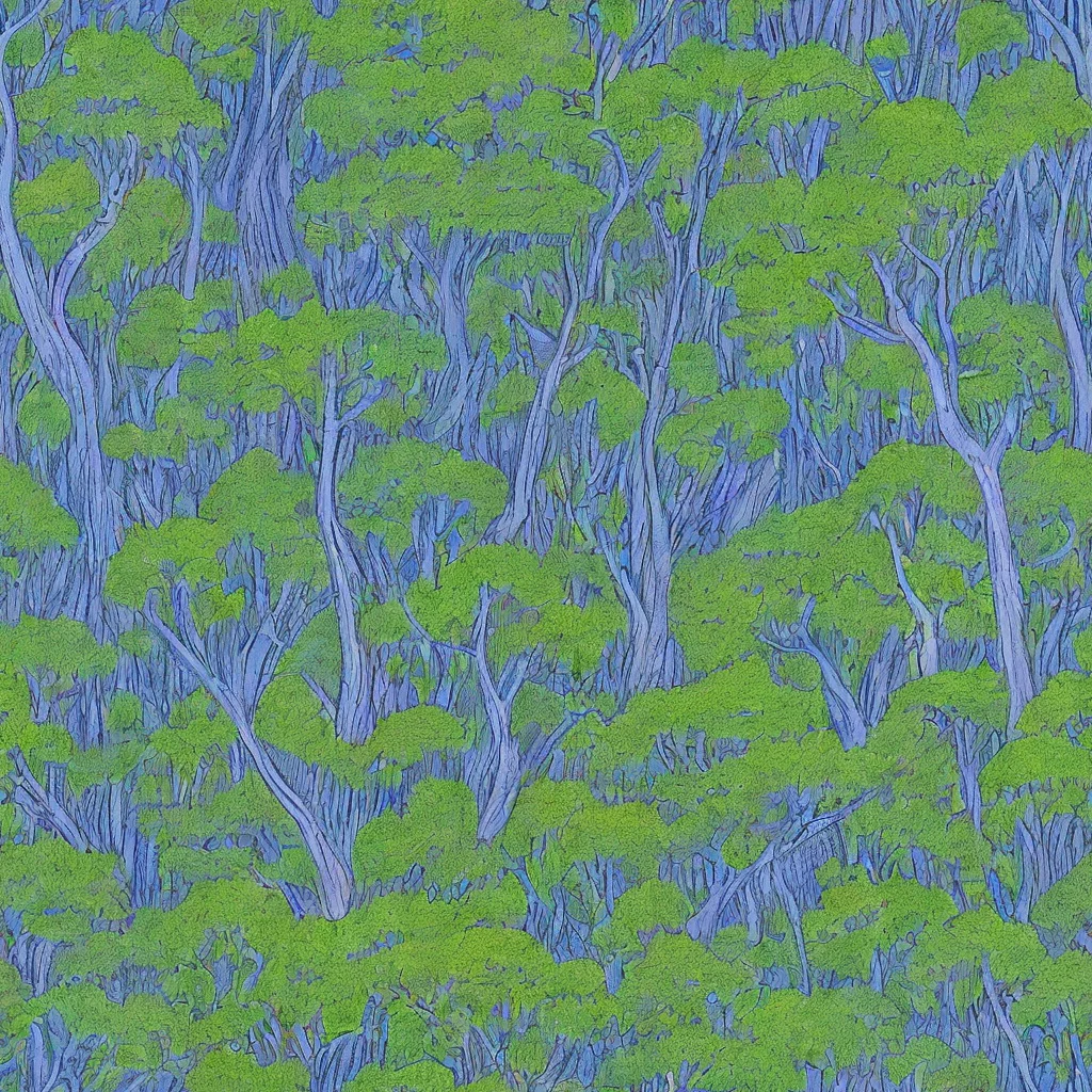 The Bluegum Canopy pattern