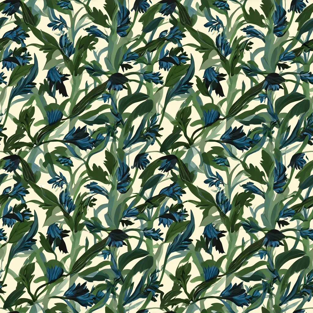 The Bluebell Bramble pattern