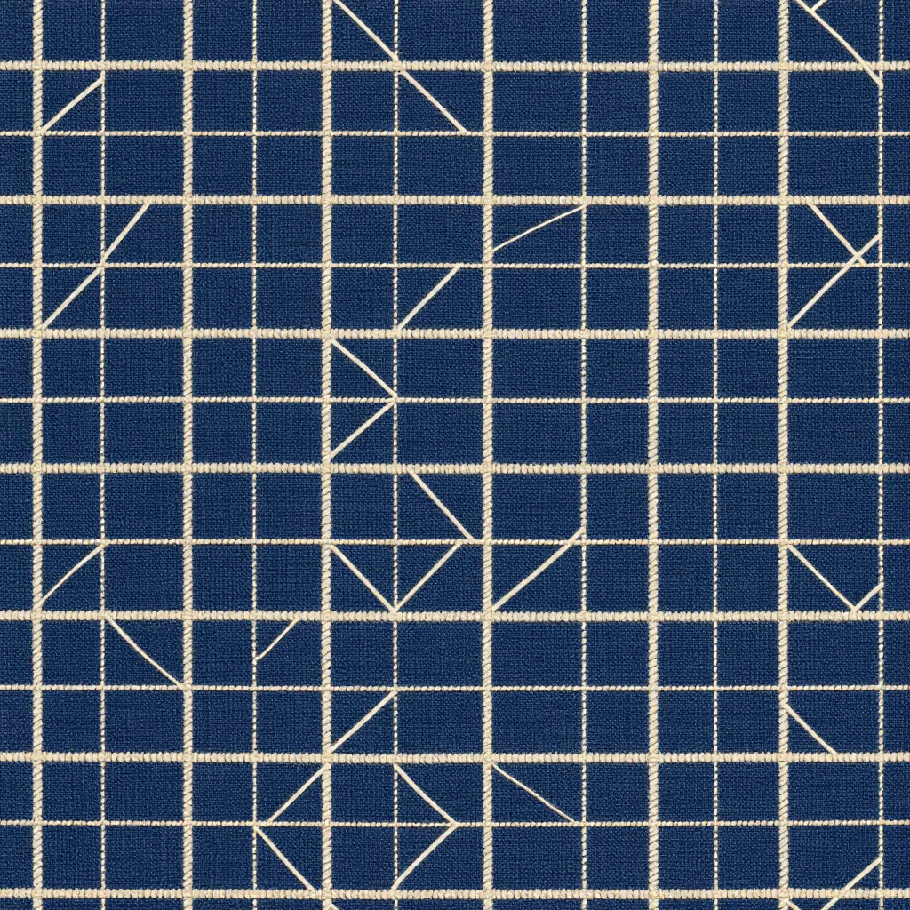 The Indigo Lattice pattern