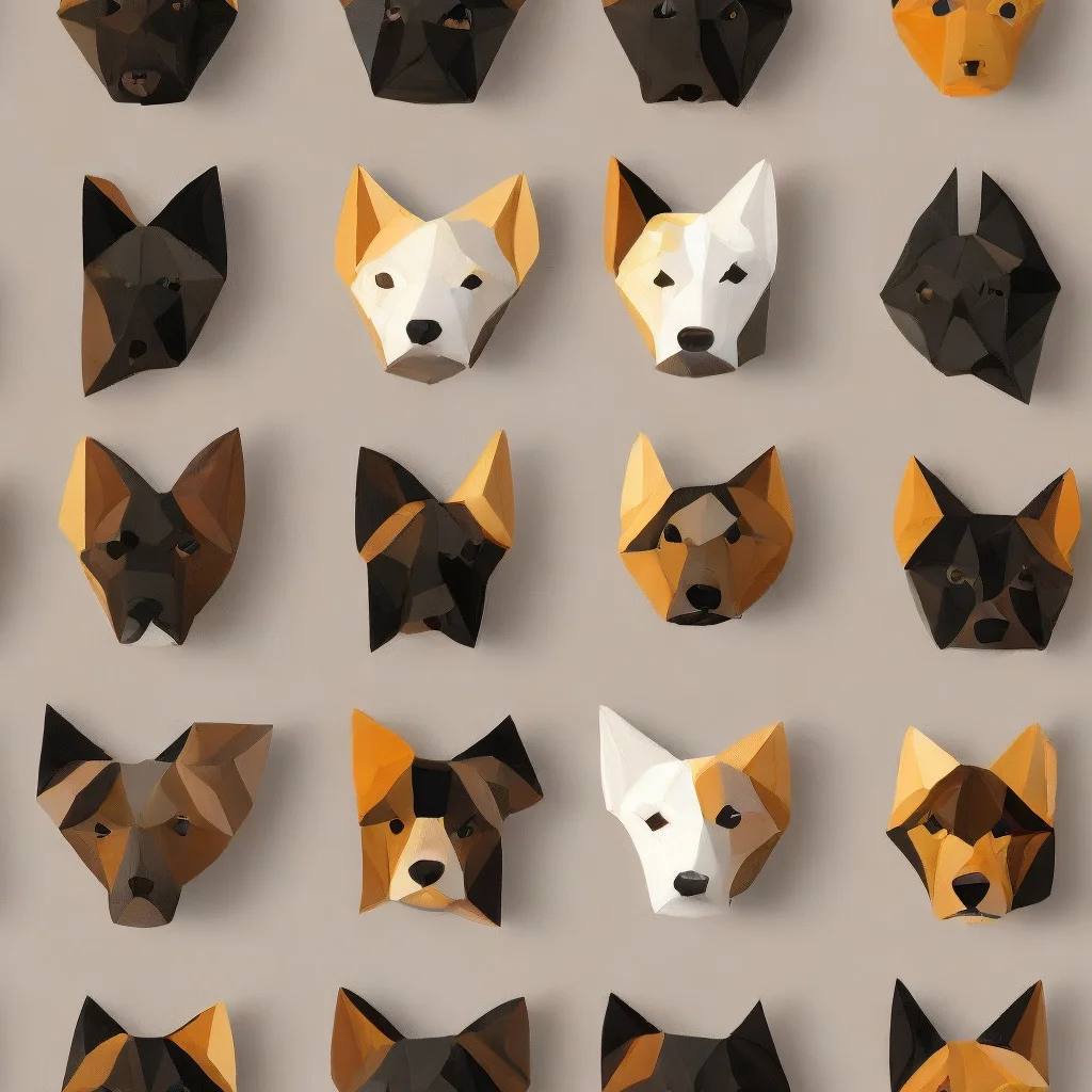 The Low-poly Canine pattern