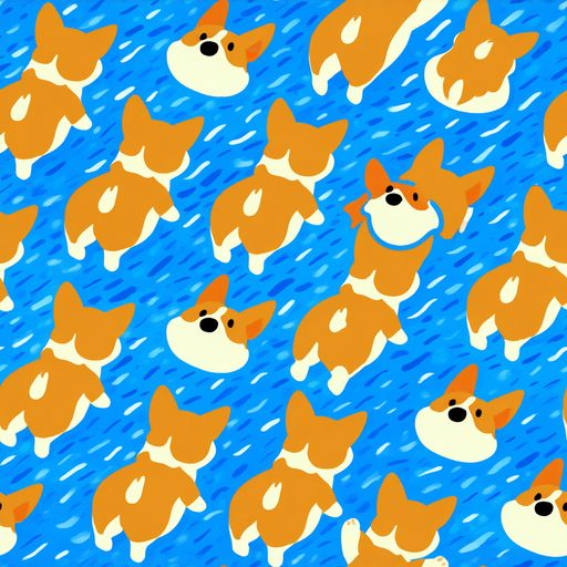 The Blue Zoomies pattern