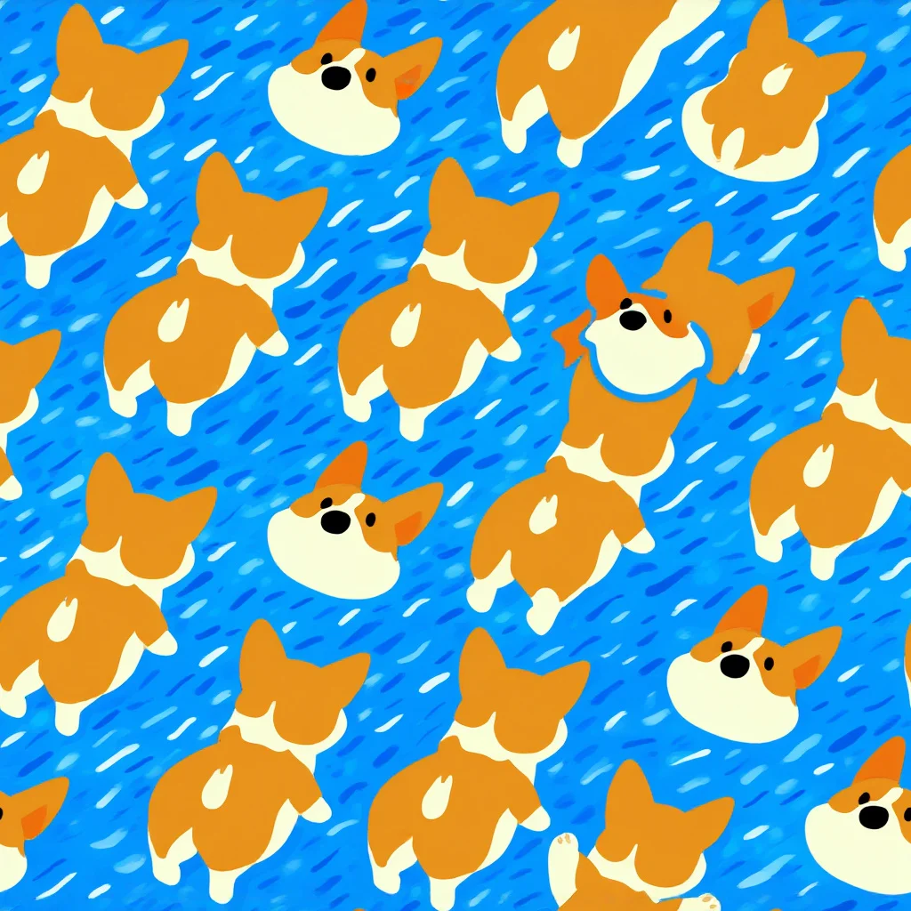 The Blue Zoomies pattern
