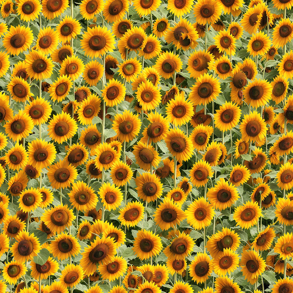 The Golden Sunflower Meadow pattern