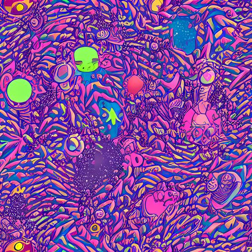 The Neon Jungle pattern