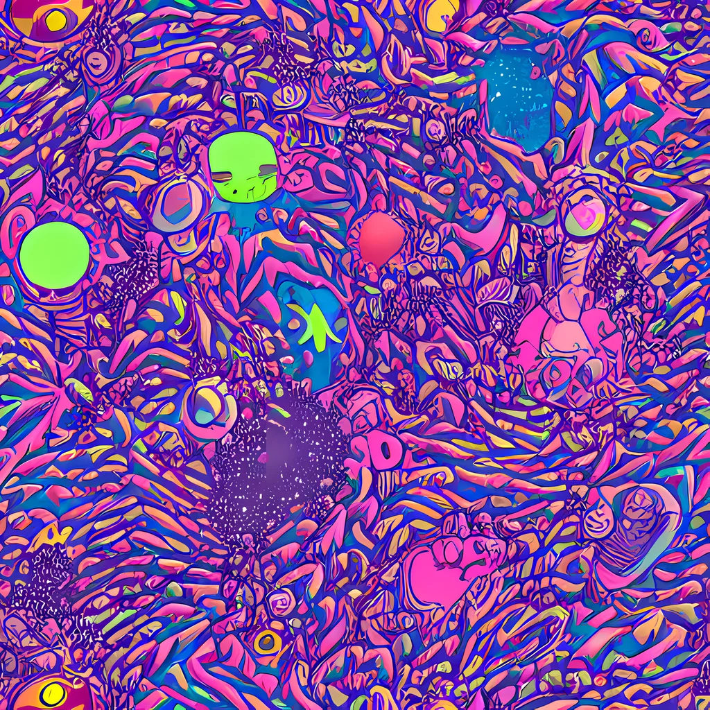 The Neon Jungle pattern