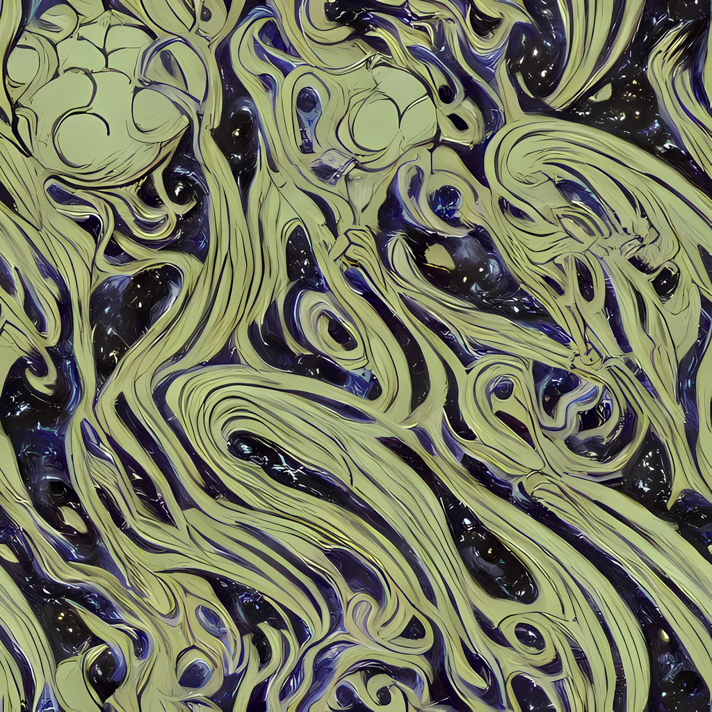 The Indigo Swirl pattern