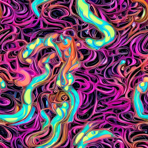 The Neon Drizzle pattern