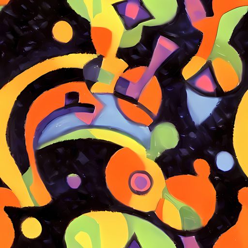 The Neon Symphony pattern