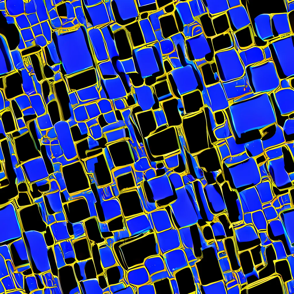 The Blue Gold Matrix pattern
