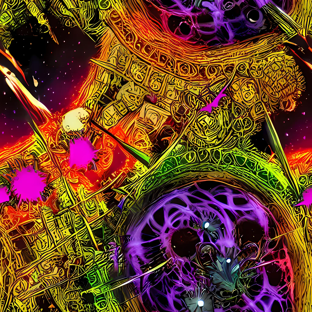The Neon Glyphworks pattern