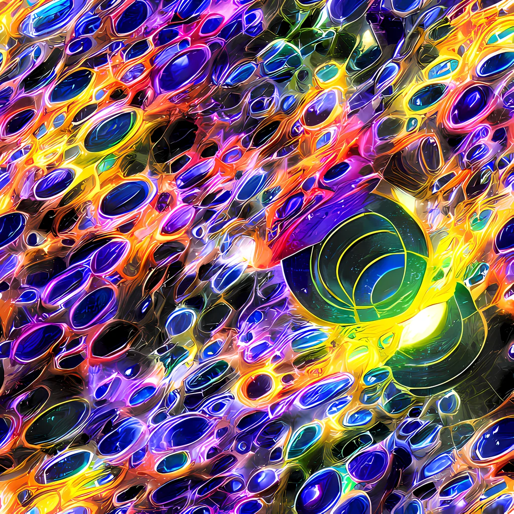 The Neon Orbits pattern
