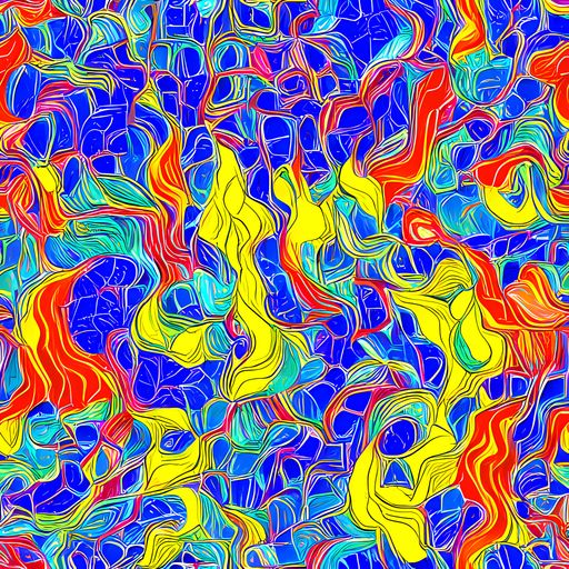 The Blue Flame Maze pattern