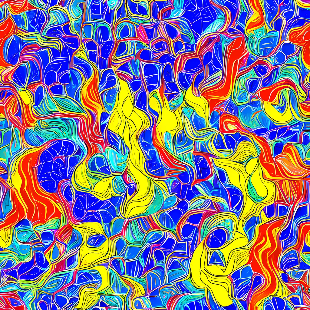 The Blue Flame Maze pattern