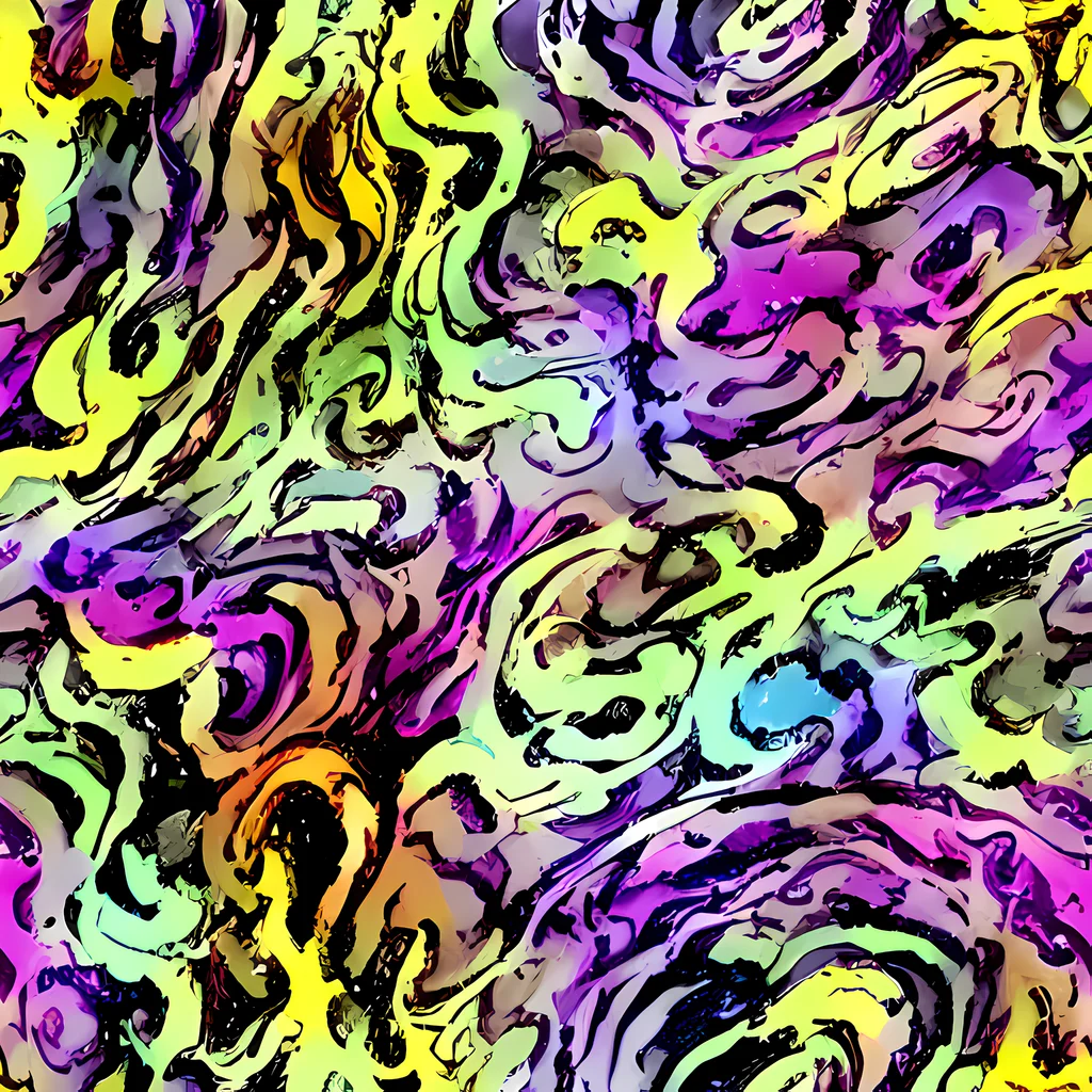 The Neon Inkblot pattern