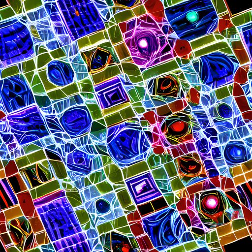 The Neon Shardwork pattern