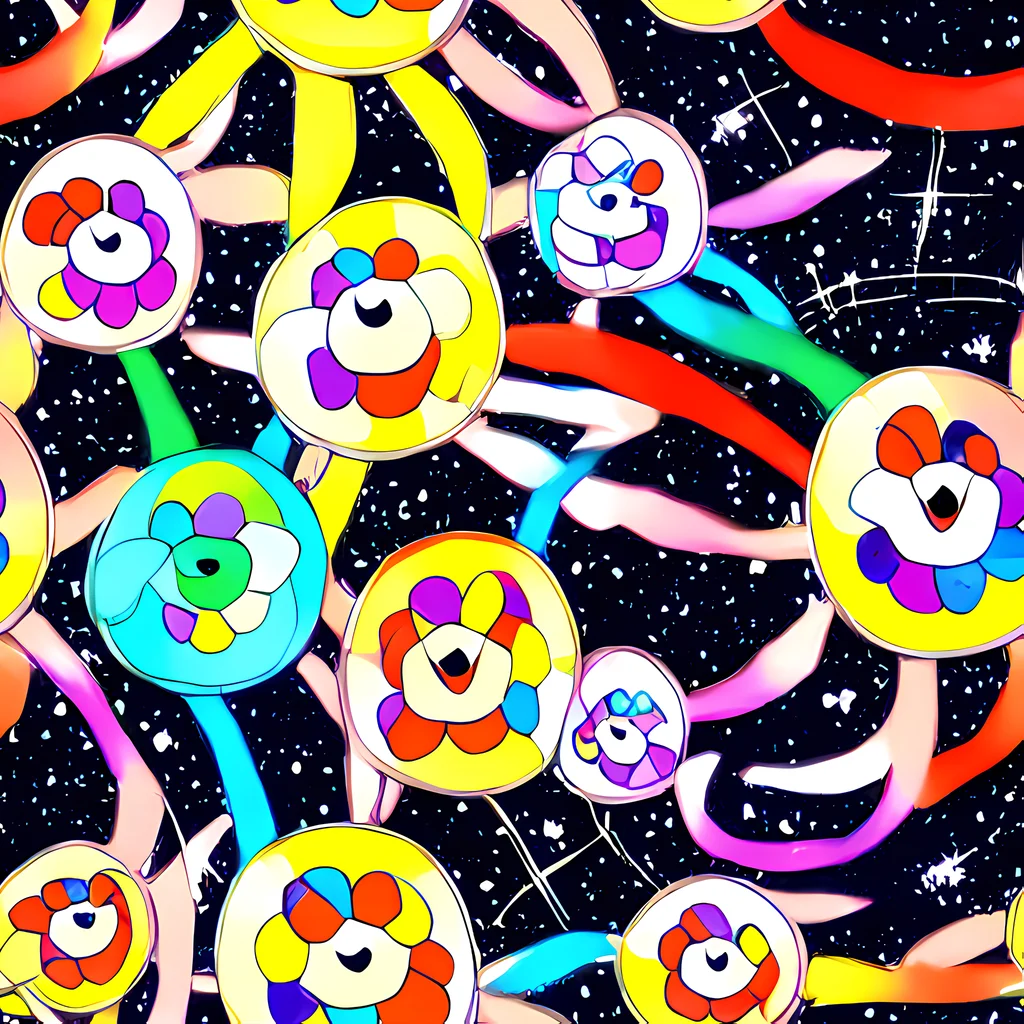 The Cosmic Bloom Parade pattern
