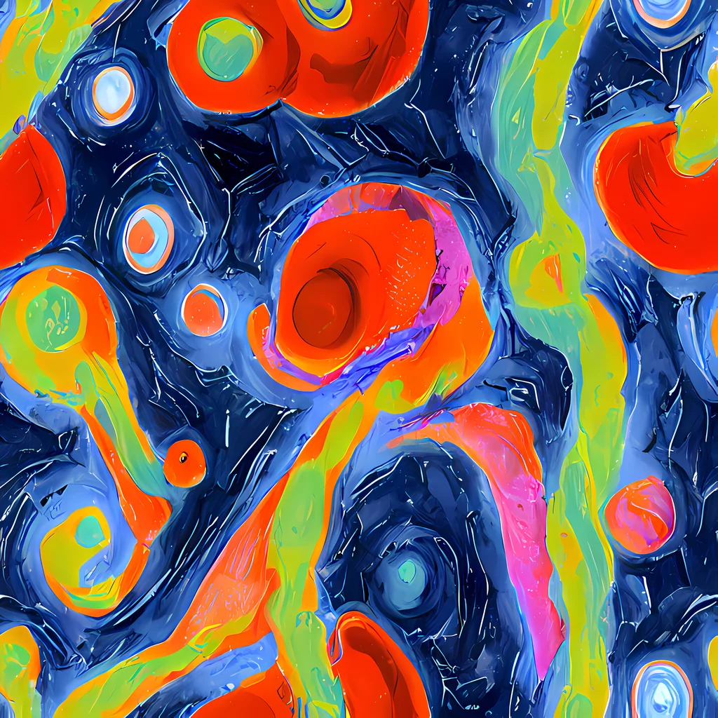 The Neon Tidal Pool pattern