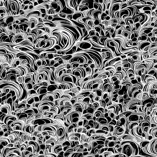 The Monochrome Tangle pattern
