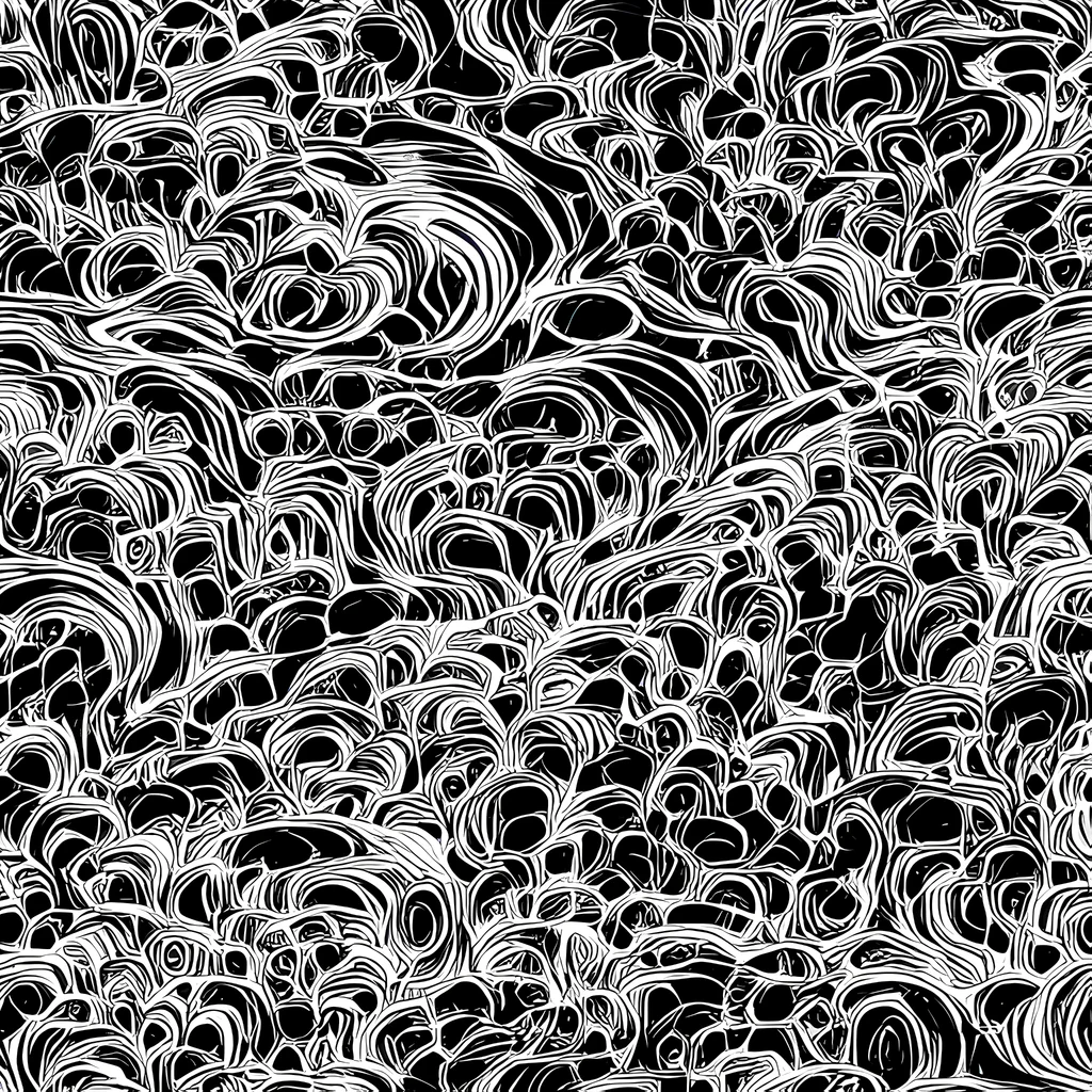 The Monochrome Tangle pattern