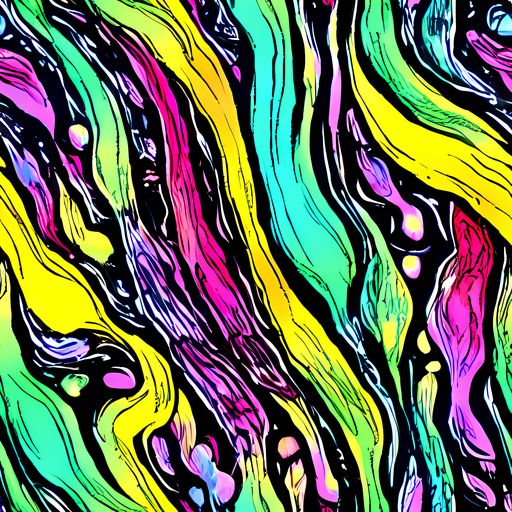 The Neon Wildwater pattern