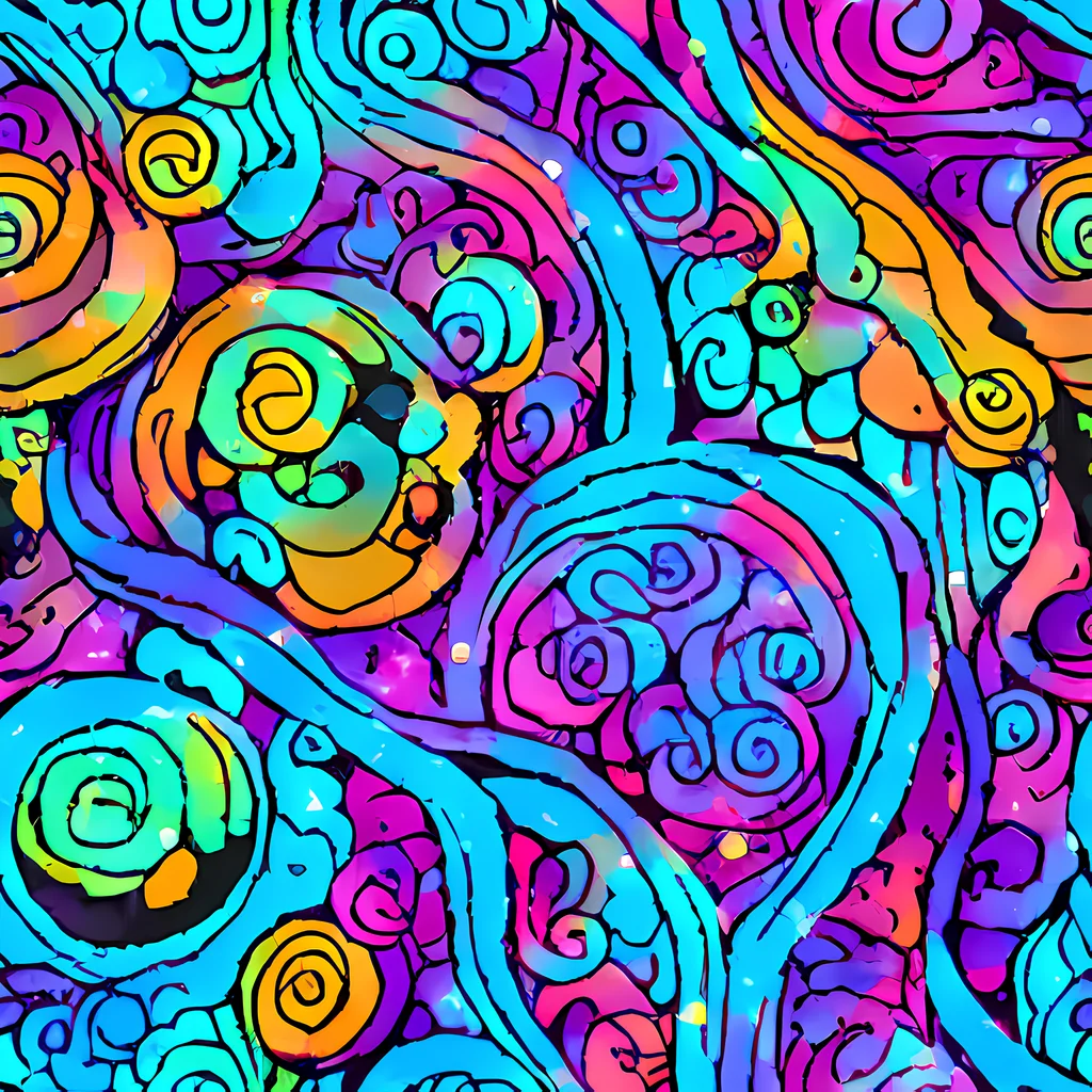 The Colorstorm Spirals pattern