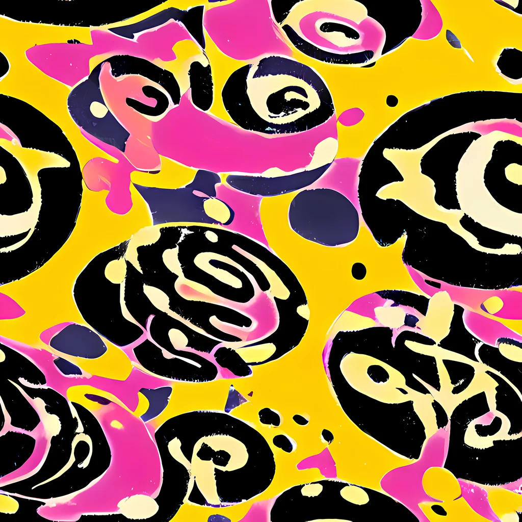 The Neon Ink Parade pattern