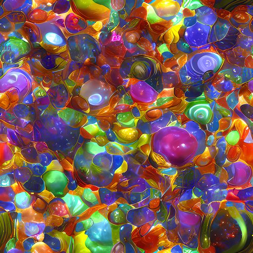 The Prismatic Pebble Riot pattern