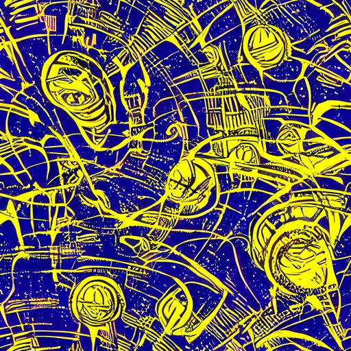 The Neon Astronaut pattern