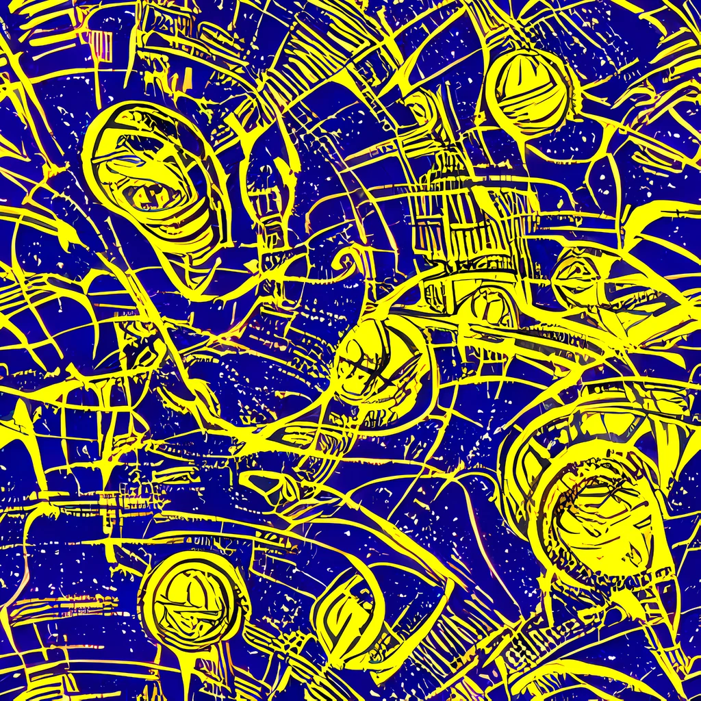 The Neon Astronaut pattern